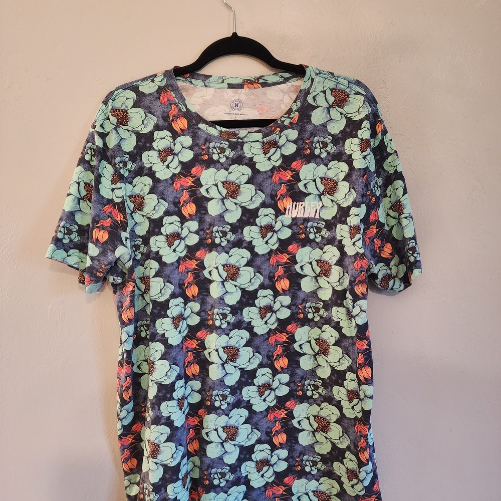 Hurley Surf Kirra Tropical Floral Mens Tshirt